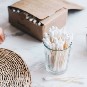 Bamboo Cotton Swabs (Pack of 200)