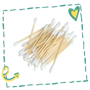 Bamboo Cotton Swabs (Pack of 200)