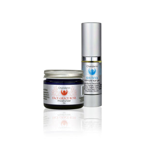 Shunya Eye Gel & Face Grace Rose Moisturizer Bundle